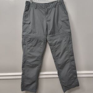The North Face Women's Convertible Pants Size 6 Gray Hiking Camping Minimalist